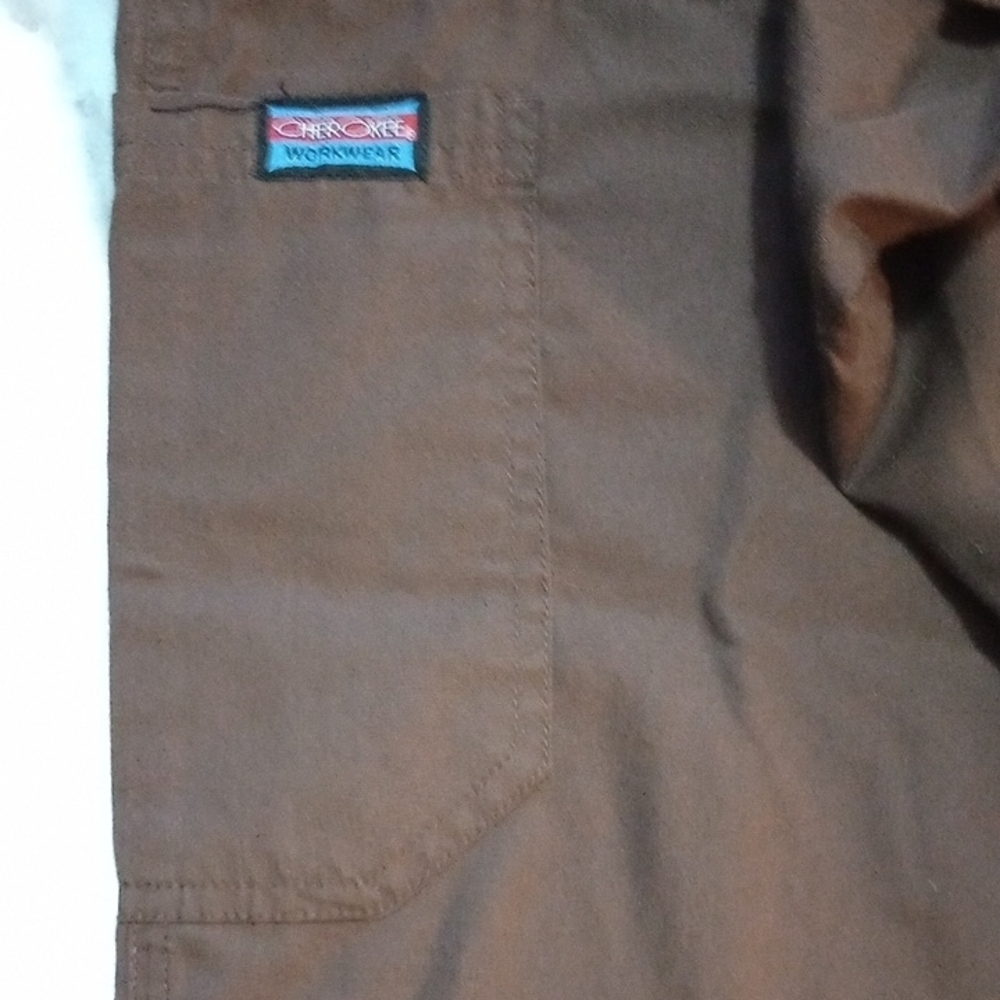 Cherokee Workwear Brown Pants - Picture 4 of 9